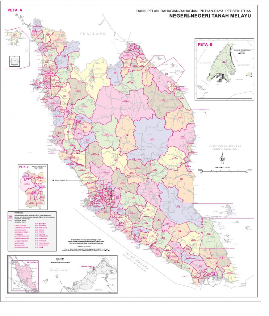 peta semenanjung