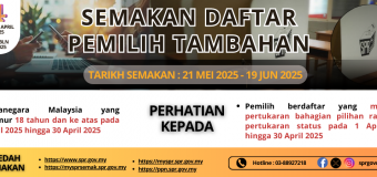 SEMAKAN DAFTAR PEMILIH TAMBAHAN BULAN APRIL TAHUN 2025 (DPT BLN 4/2025)