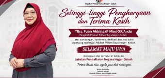 SETINGGI-TINGGI PENGHARGAAN DAN TERIMA KASIH KEPADA PUAN PENGARAH