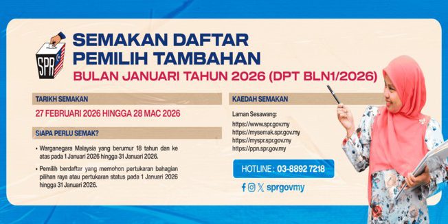 (BANNER) SEMAKAN DAFTAR PEMILIH Januari26