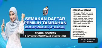 Semakan Daftar Pemilih Tambahan Bulan September Tahun 2025