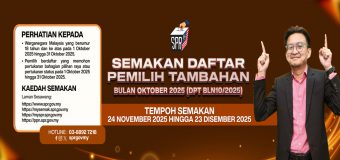 Semakan Daftar Pemilih Tambahan Bulan Oktober Tahun 2025